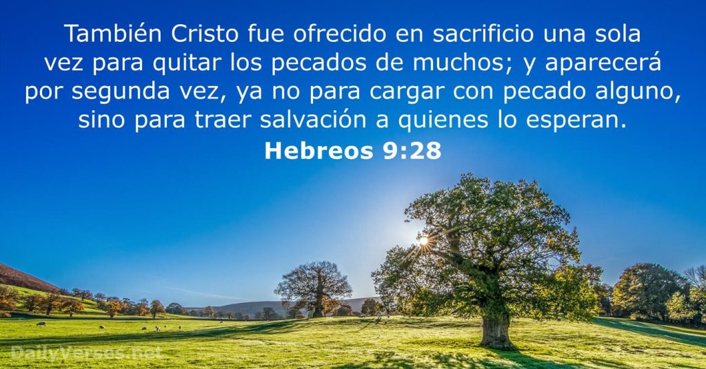 Hebreos 9:28