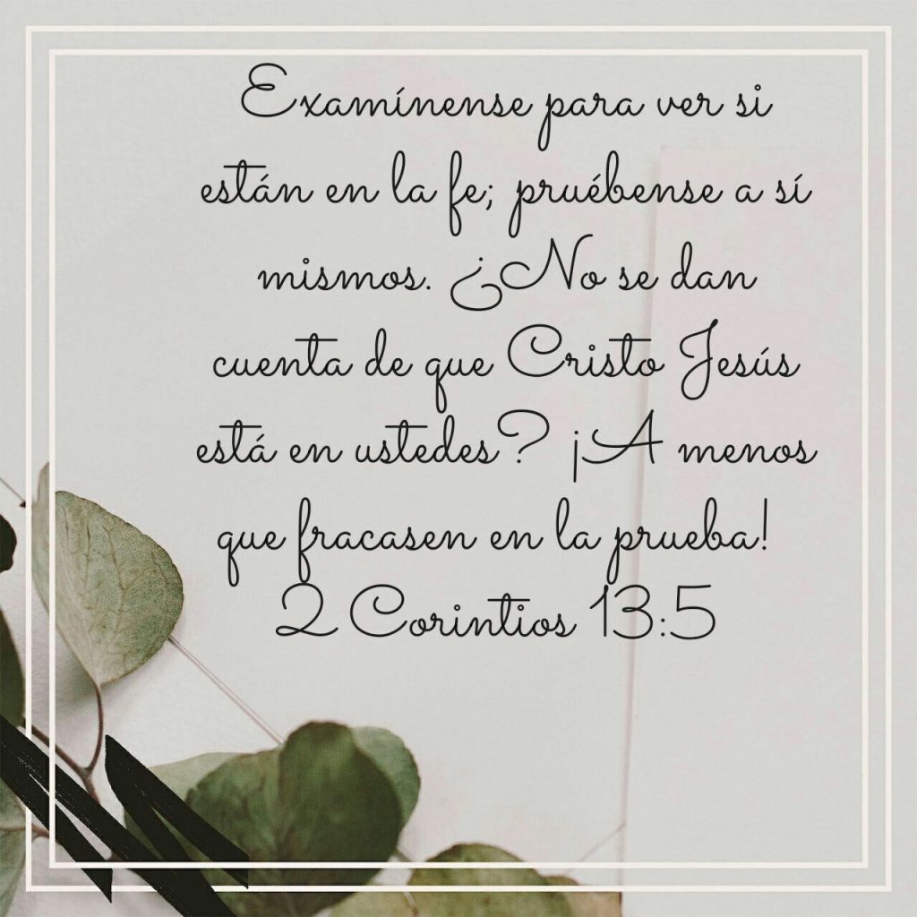 2 Corintios 13:5