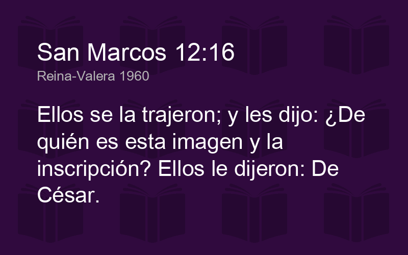 Marcos 12:16