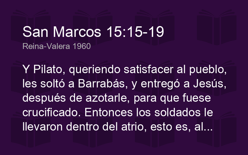 Marcos 15:19