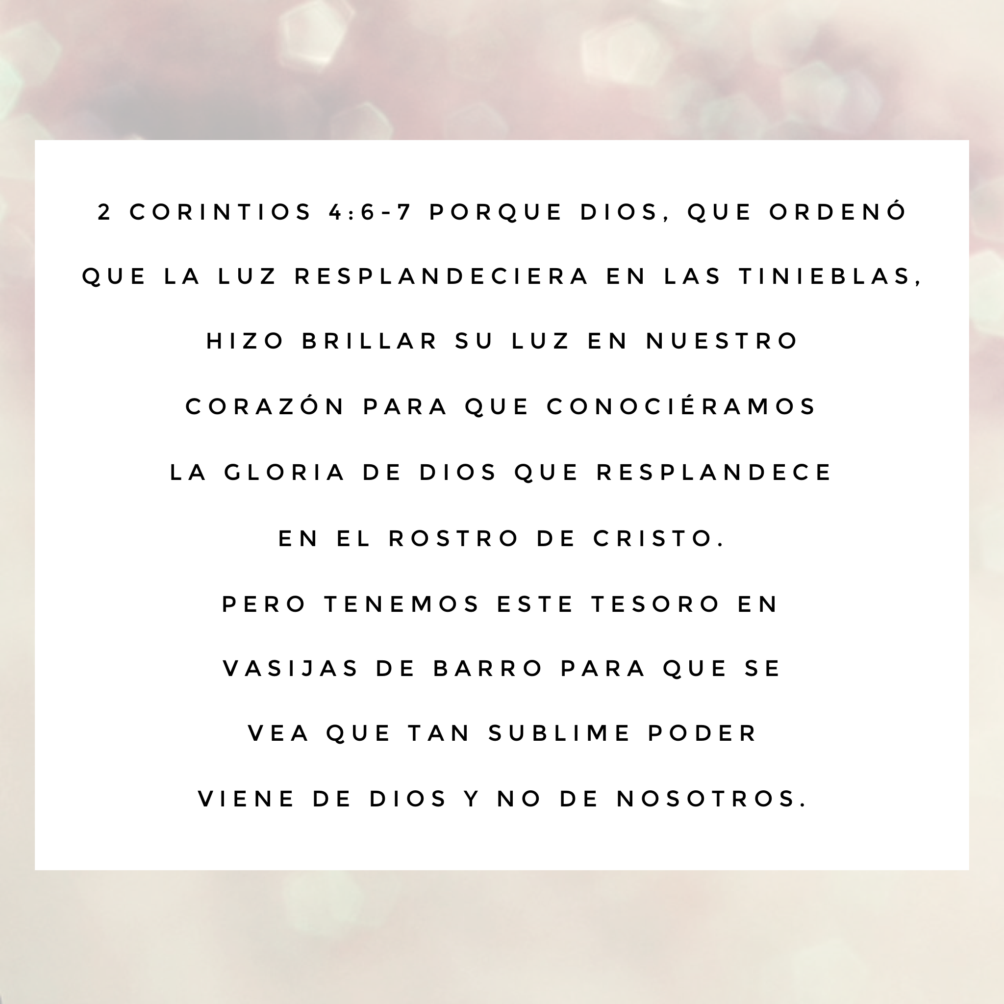2 Corintios 4:6-7